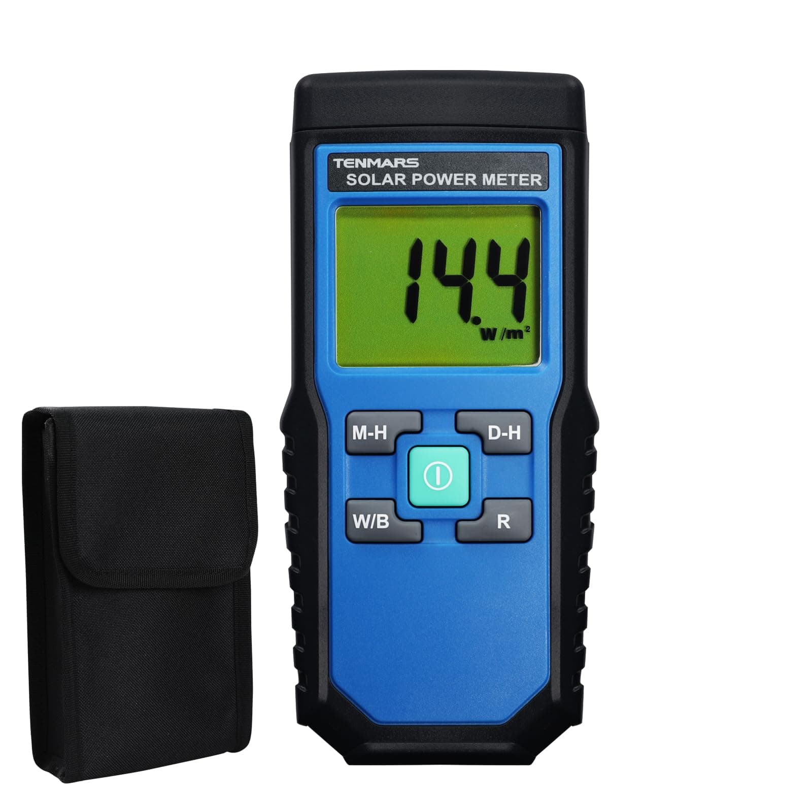 Handheld Digital Solar Power Meter (Pyranometer) 2000 W/m2, 634BTU / (ft2xh) Measurement Solar Radiation Energy Insolation Tester