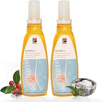 Synotiz Ayurvedic Pain Relief Oil Roll-On 100ml (50ml x 2) – Fast Knee, Joint & Muscle Relief, Eases Swelling, Herbal Formula for Back & Body Aches | Complete Ortho Care | Ayurvedic Ayush Certified