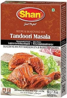 Shan - Tandoori Masala Seasoning Mix (50g) - Spice Packets for Tandoori Style Chicken
