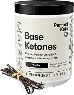 - Exogenous Ketones Powder, BHB Salts Supplement for Ketosis & Fasting, Plus Electrolytes for Hydration, Caffeine Free Energy, Keto Diet, Focus & Workout Support, Vanilla, 6.7 oz