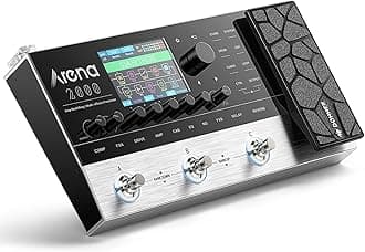 Donner Multi Effects Pedal, Arena2000 Guitar Pedals with 278 Effects, 100 IRs, Looper, Drum Machine, Amp Modeling, Support XLR, MIDI IN