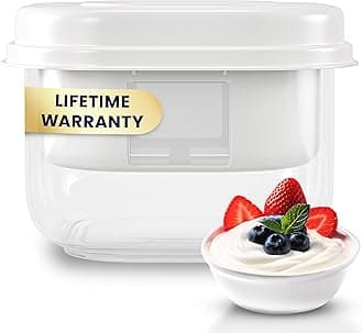 Yogurt Strainer, Make Delicious, High Protein, Greek Yogurt, 70% Less Sugar & Lactose, Fine Mesh Nylon Greek Yogurt Maker, 100% BPA-Free & Dishwasher Safe with Large 2.3 Quart Capacity