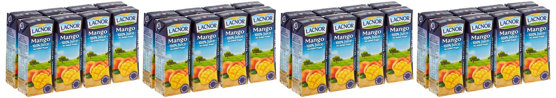 Essentials Mango 100% Juice, No Added Sugar, 180Ml Pack Of 32