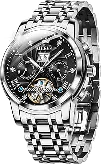 Automatic Gold Watches for Men Luxury Classic Stainless Steel Calendar Luminous Waterproof Watches for Men