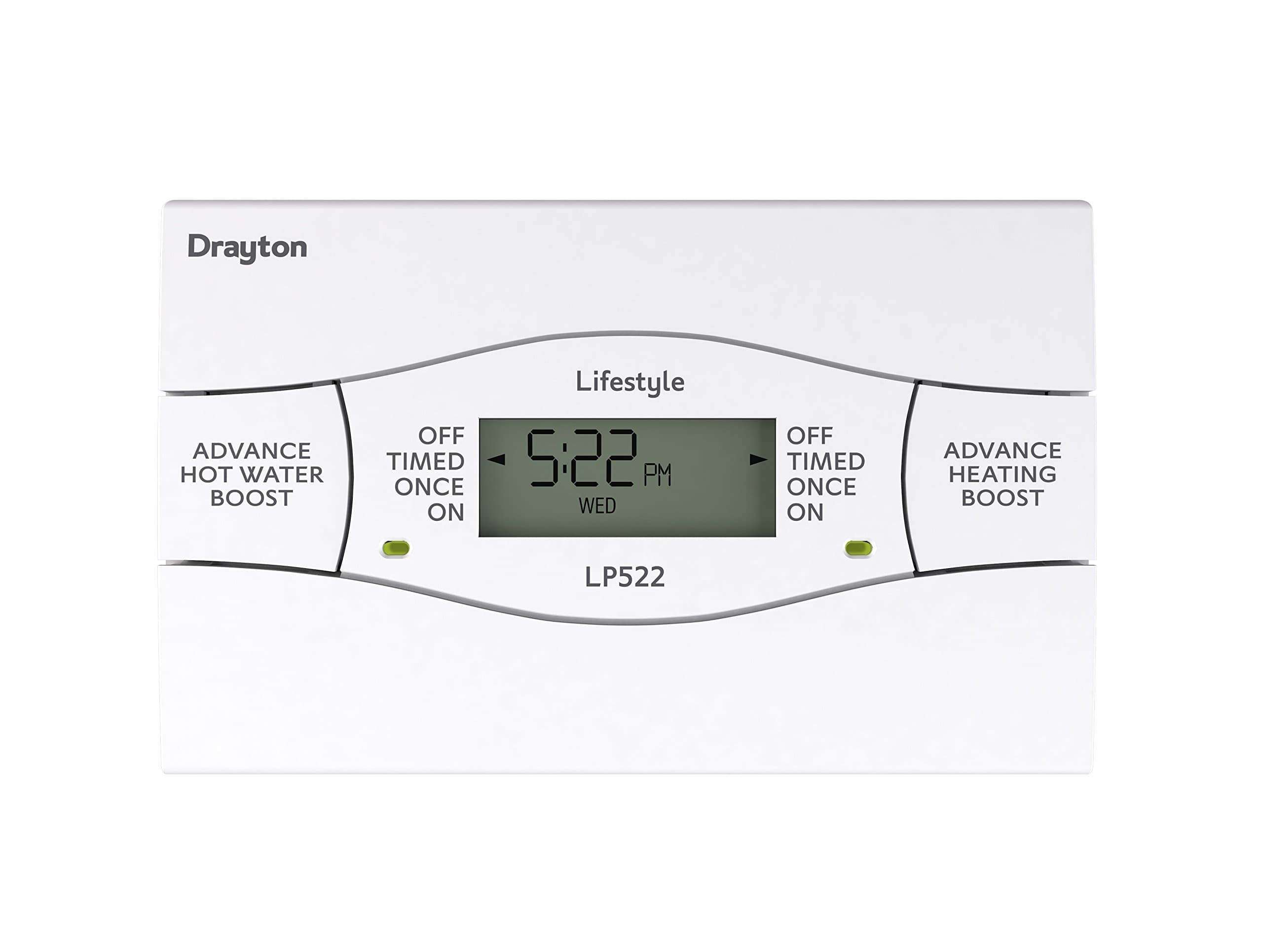 Drayton 123070 LP522 (Mk4) 2 Channel Programmer, White