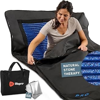 Lifepro Infrared Sauna Blanket for Detox & Relaxation – Portable Far Infrared at Home Sauna for Detox, Muscle Tension Release and Recovery – RejuvaWrap Series with Adjustable Heat Settings