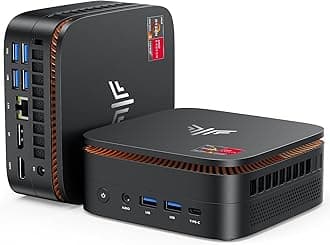 Pinova P1 Mini PC, W-11 Pro AMD Ryzen 4300U(Beat 10110U/N150/N95 up to 3.7GHz), 16GB RAM 512GB SSD Mini Desktop Computer Support 4K HDMI+DP+Type-C/WiFi/BT for Business Home Office Mini pc