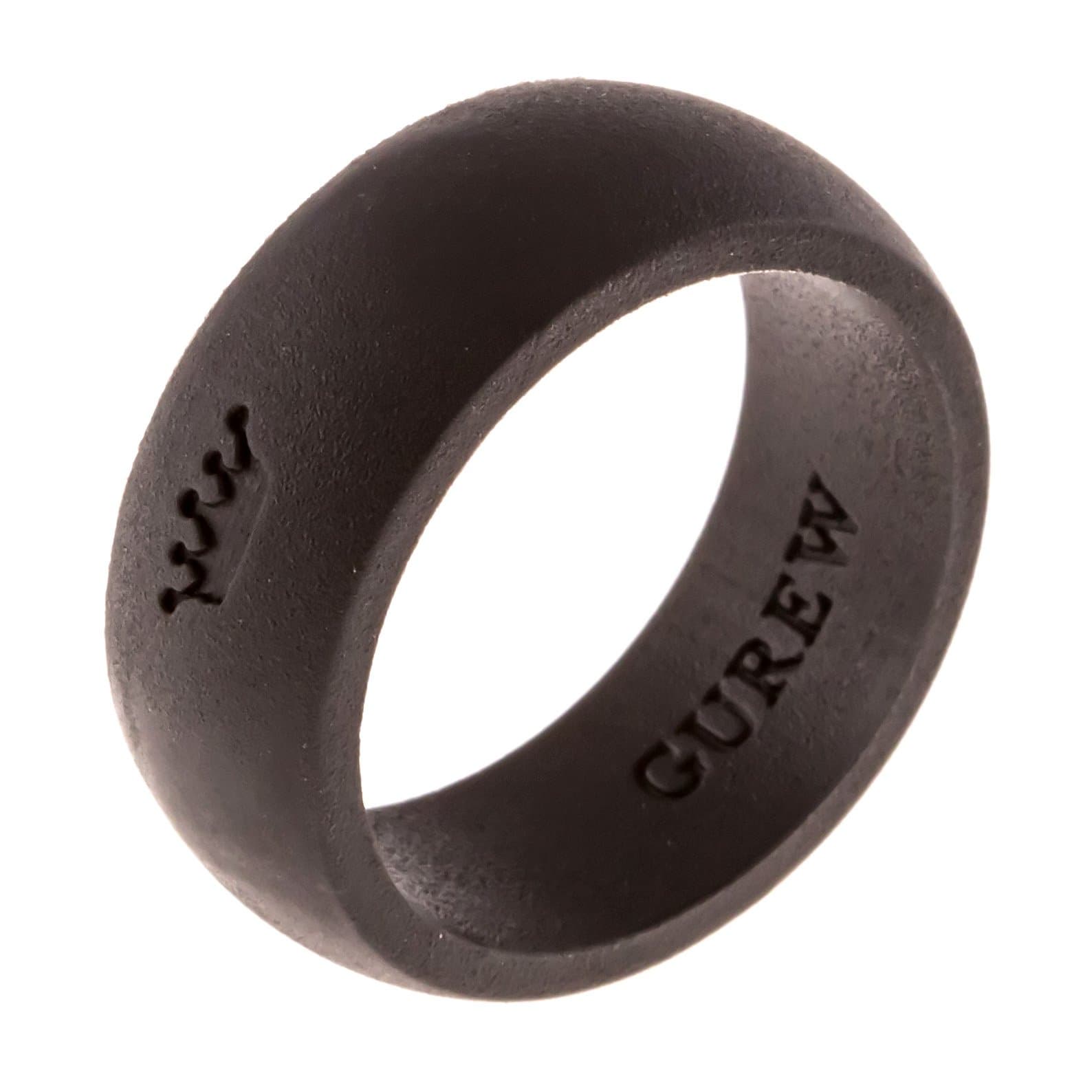 Silicone wedding ring, Mens, 15, black
