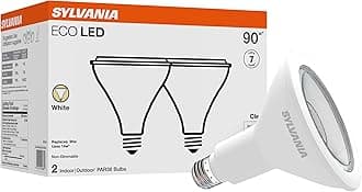 LEDVANCE SYLVANIA LED PAR38 100W Equivalent, Efficient 14W, Color Temperature 3000K, 2 Pack, white