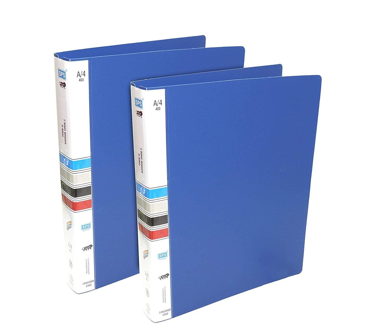 Ecotail Ring Binder File 2D A4 Size Tough & Durable A4 Size Ring Binder Box Board File - Blue (2 Pack)