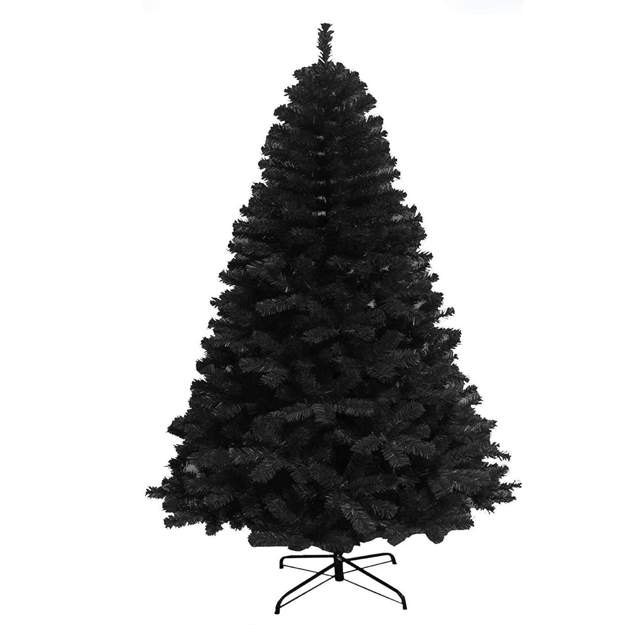 6ft/1.8m Alaskan Pine Black Artificial Christmas Tree Bushy 550 Tips Xmas Home Decorationations Decorations