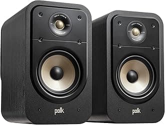 Polk Audio POLK AUDIO SIGNATURE ELITE ES20 Bookshelf Speaker Black ES20BLK (Set of 2)