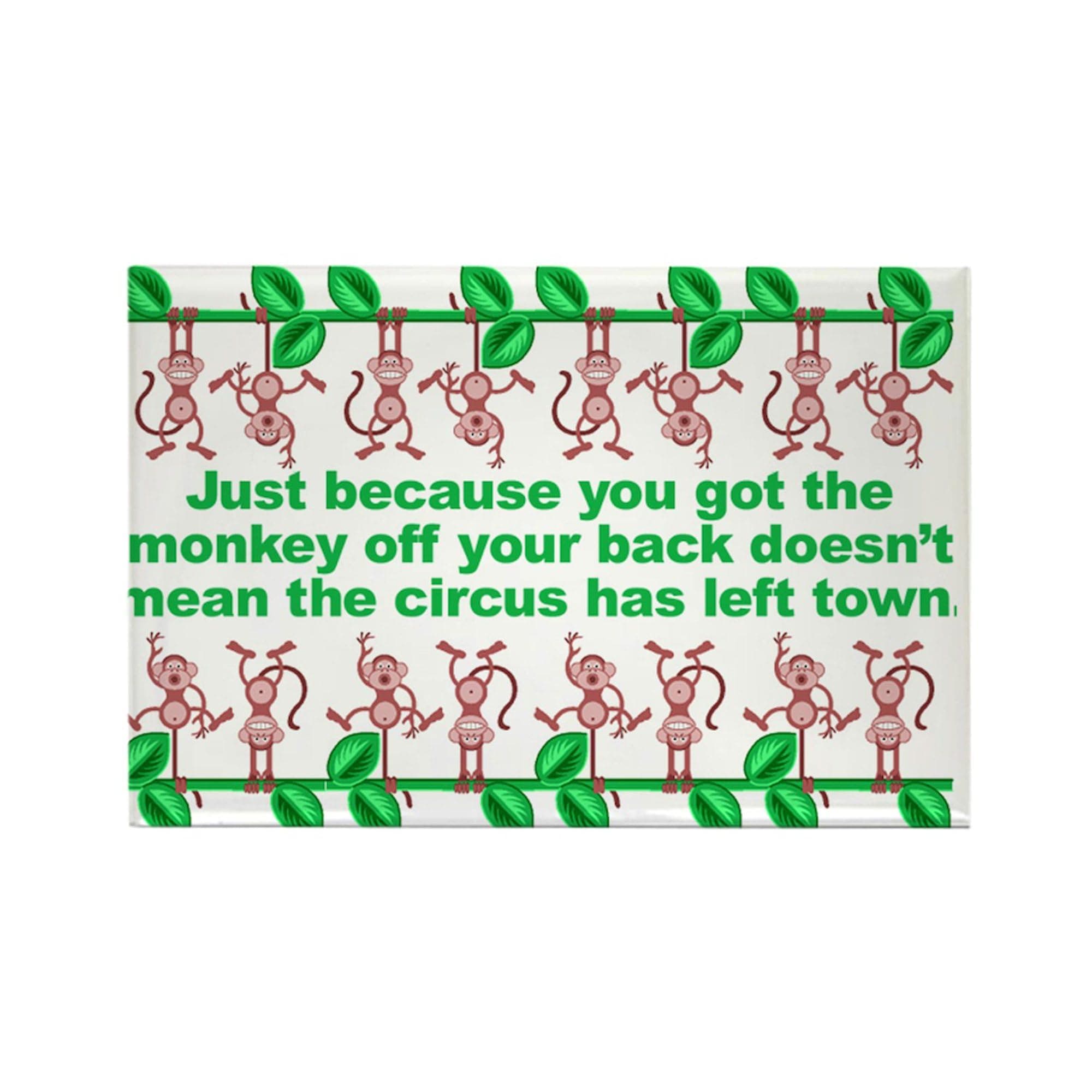 CafePress Monkey Magnet Magnets Rectangle Magnet, 3"x2" Refrigerator Magnet
