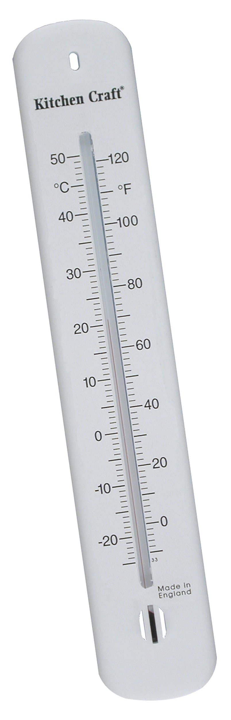 KitchenCraft Indoor / Outdoor Thermometer, Wall Mounted Design