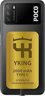 2000 mah Fast QI Wireless Charging Adapter for Xiaomi Poco M3 F3 X3 Mi 10 11 for Huawei P30 P20 - Type C Wireless Charging Adapter - Fast Qi Receiver for Wireless Charging