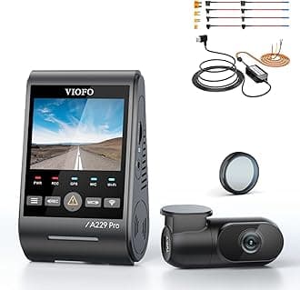 【Bundle: VIOFO A229 Pro 2CH + HK4 Hardwire Kit with 8pcs Fuse Tap】 VIOFO A229 Pro 4K HDR Dash Cam, Dual STARVIS 2 IMX678 IMX675, 4K+2K Front and Rear Car Camera, 2 Channel with HDR, 5GHz WiFi GPS