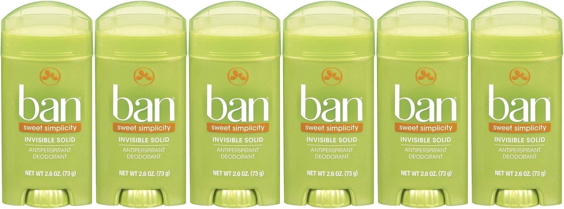 Antiperspirant Deodorant, Invisible Solid, Sweet Simplicity, 2.6-Ounce Bottles (Pack of 6)