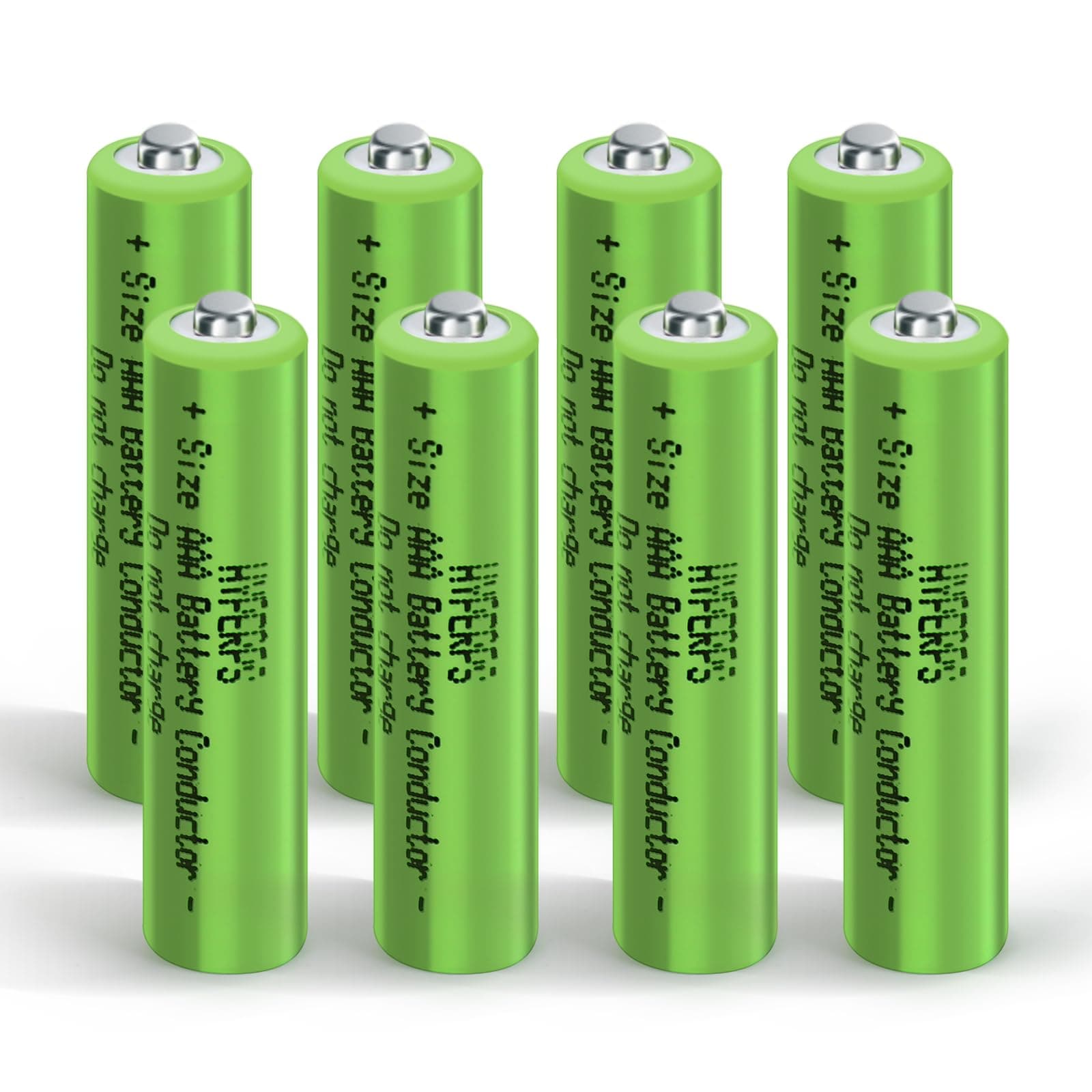 AAA Size Battery Placeholder Conductor Fake Dummy Battery Setup Shell(8-Pack)
