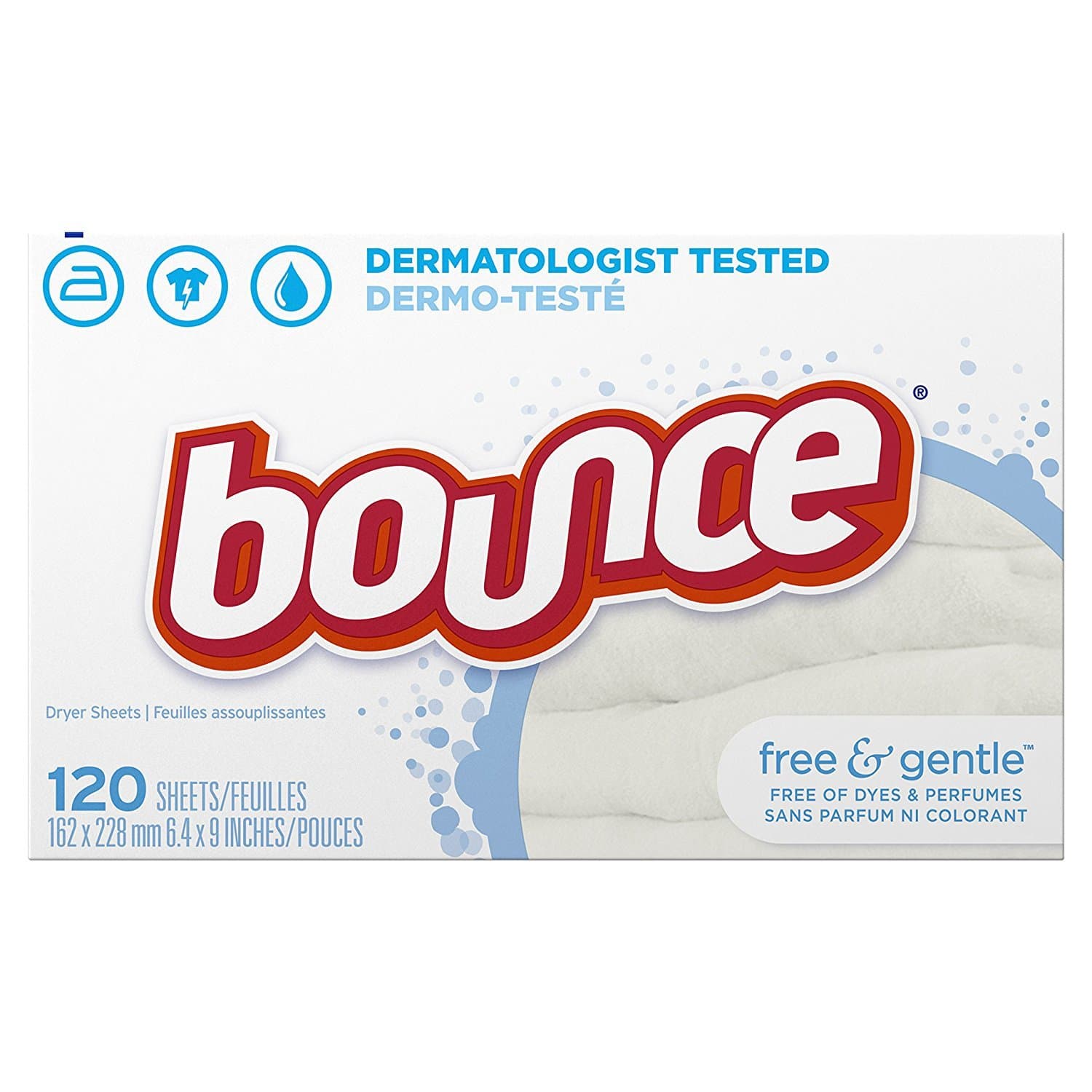 FREE AND GENTLE TUMBLE DRYER SHEETS 120 SHEETS