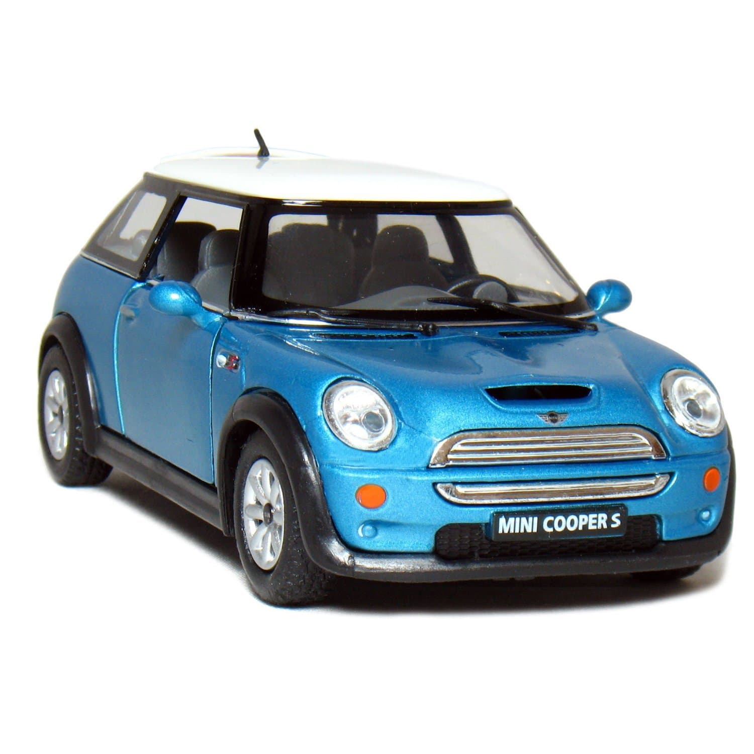 1:28 Scale Mini Cooper, Blue - Kids