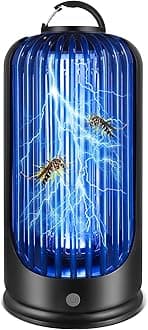 Bug Zapper 2000V High Powered UV Light Electric Mosquito Zapper Waterproof Mosquito Killer Lamp Light-Emitting Flying Insect Control Lamp for Home, Patio, Backyard, Camping