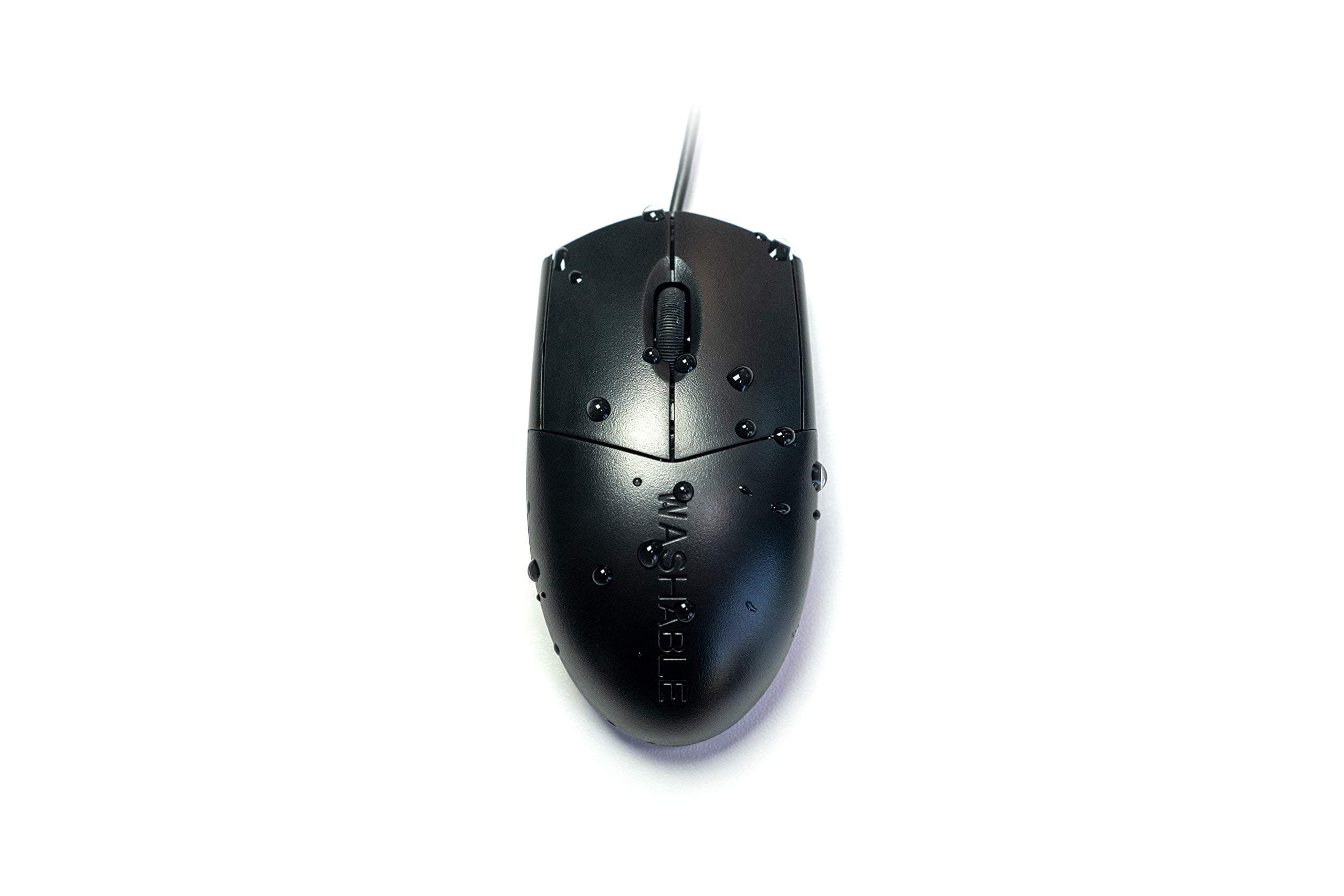 WetKeysProfessional-Grade Optical Waterproof Mouse with Scroll-Wheel (USB) (Black) | OMWKABS04-BK