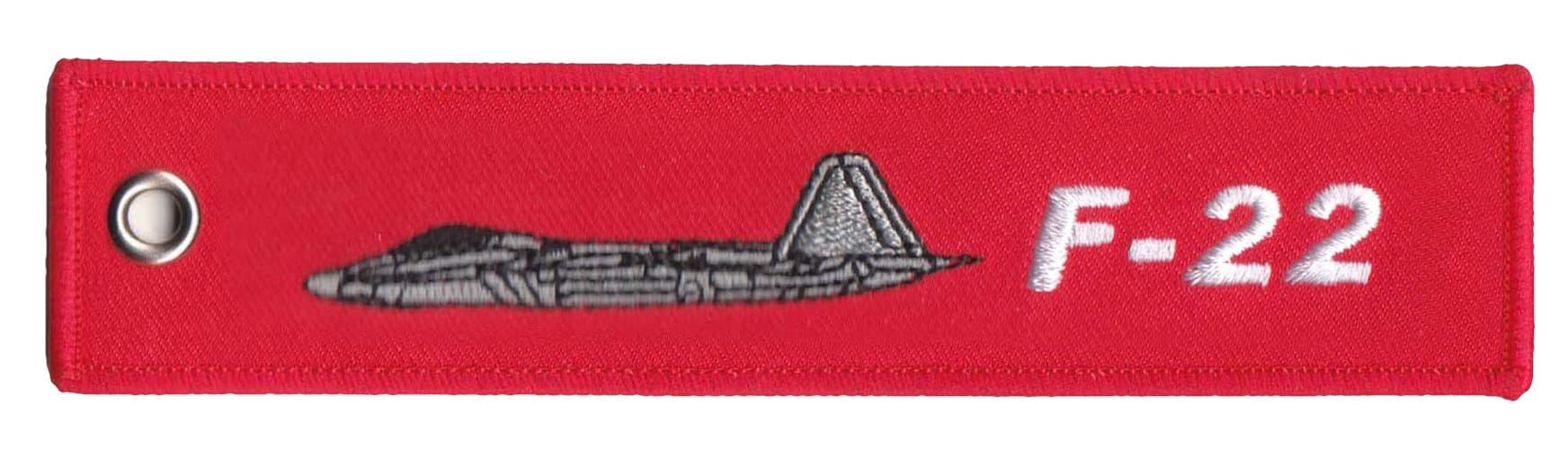 F-22 Aircraft RBF Key Chain Baggage Luggage Tag