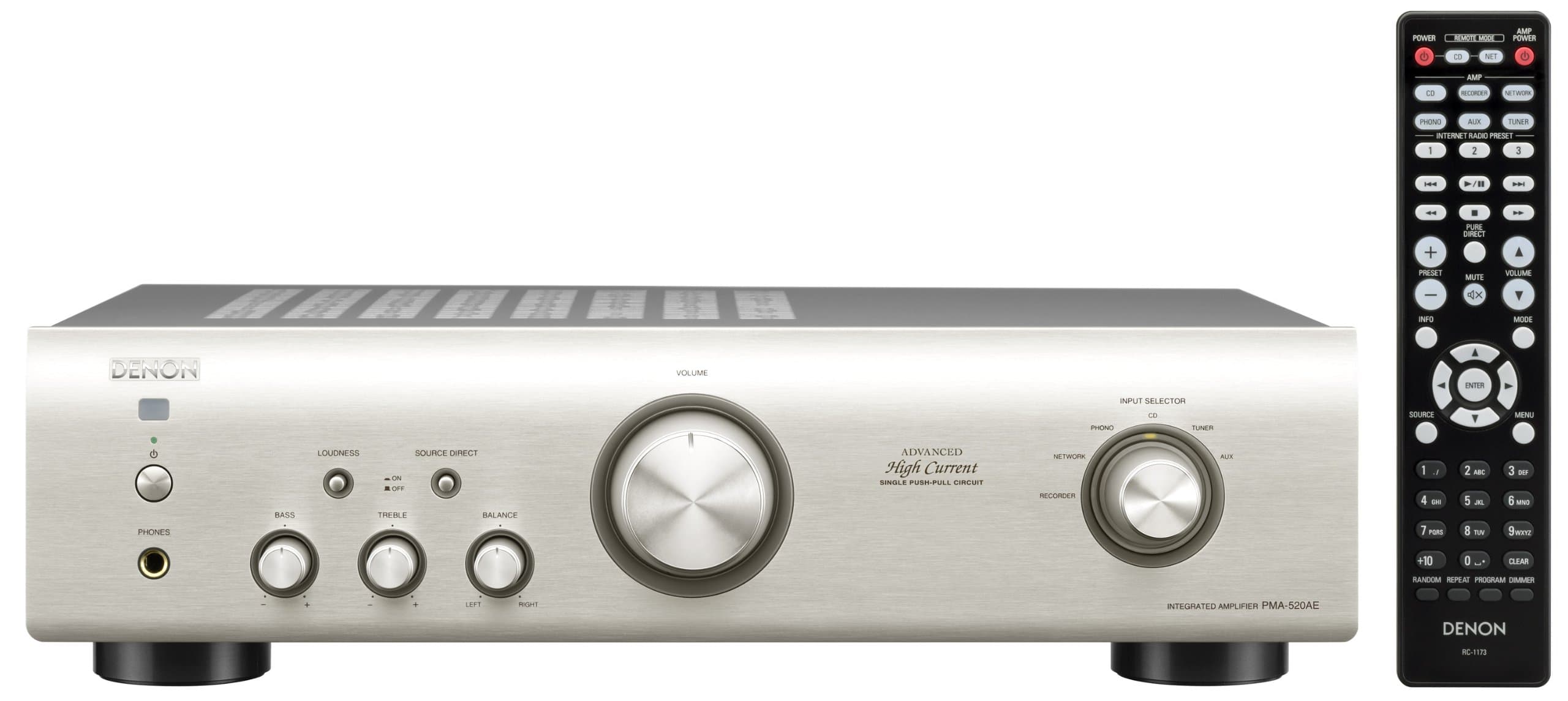 Denon PMA520AE Integrated Amplifier - Silver