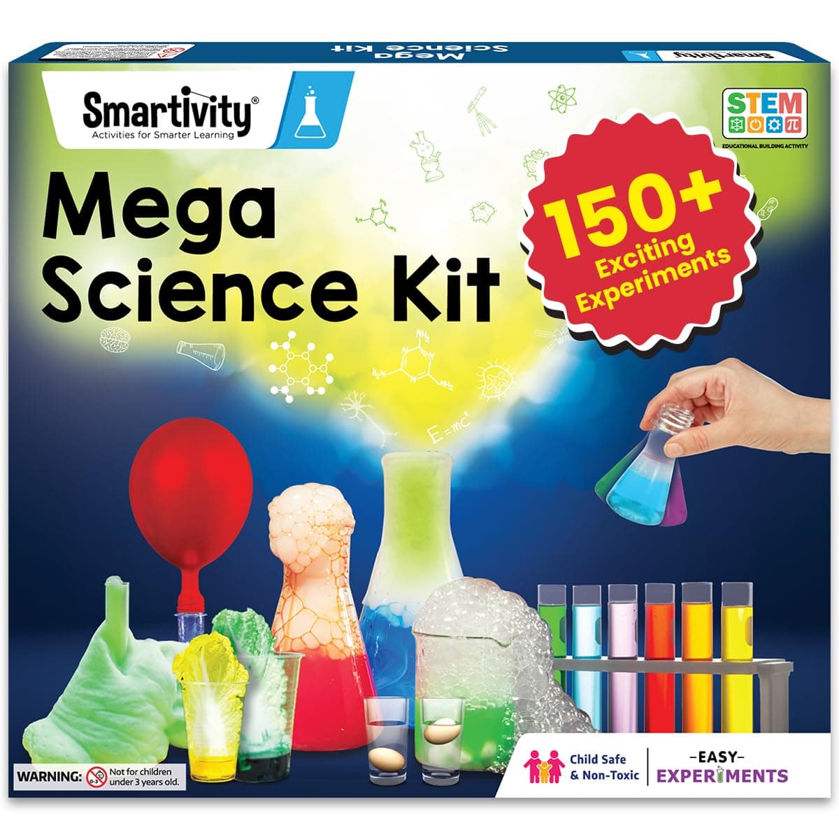 Smartivity Mega Science Kit 150+ Science Experiment Kit for Kids 6 to 14 Years Old Birthday Gifts for Boys & Girls STEM Educational Toy