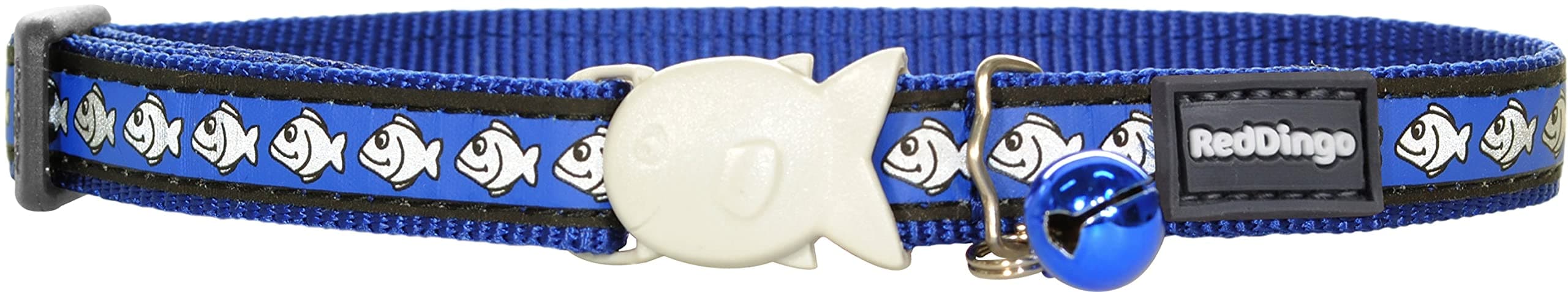 Red DingoReflective Cat Collar, One Size Fits All, Dark Blue