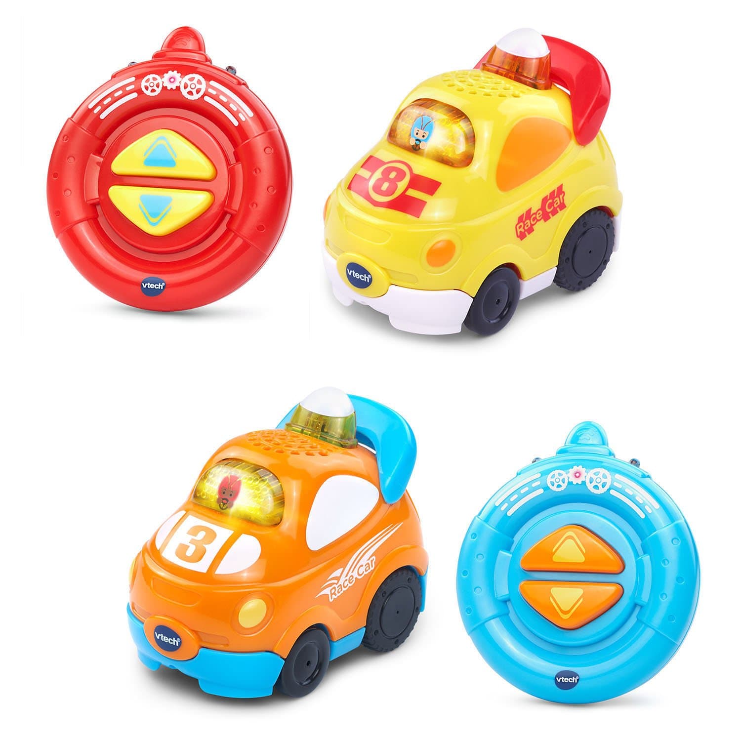 VTech Go! Go! Smart Wheels Speedway RC SmartPoint Racer 2-Pack, unisex-children