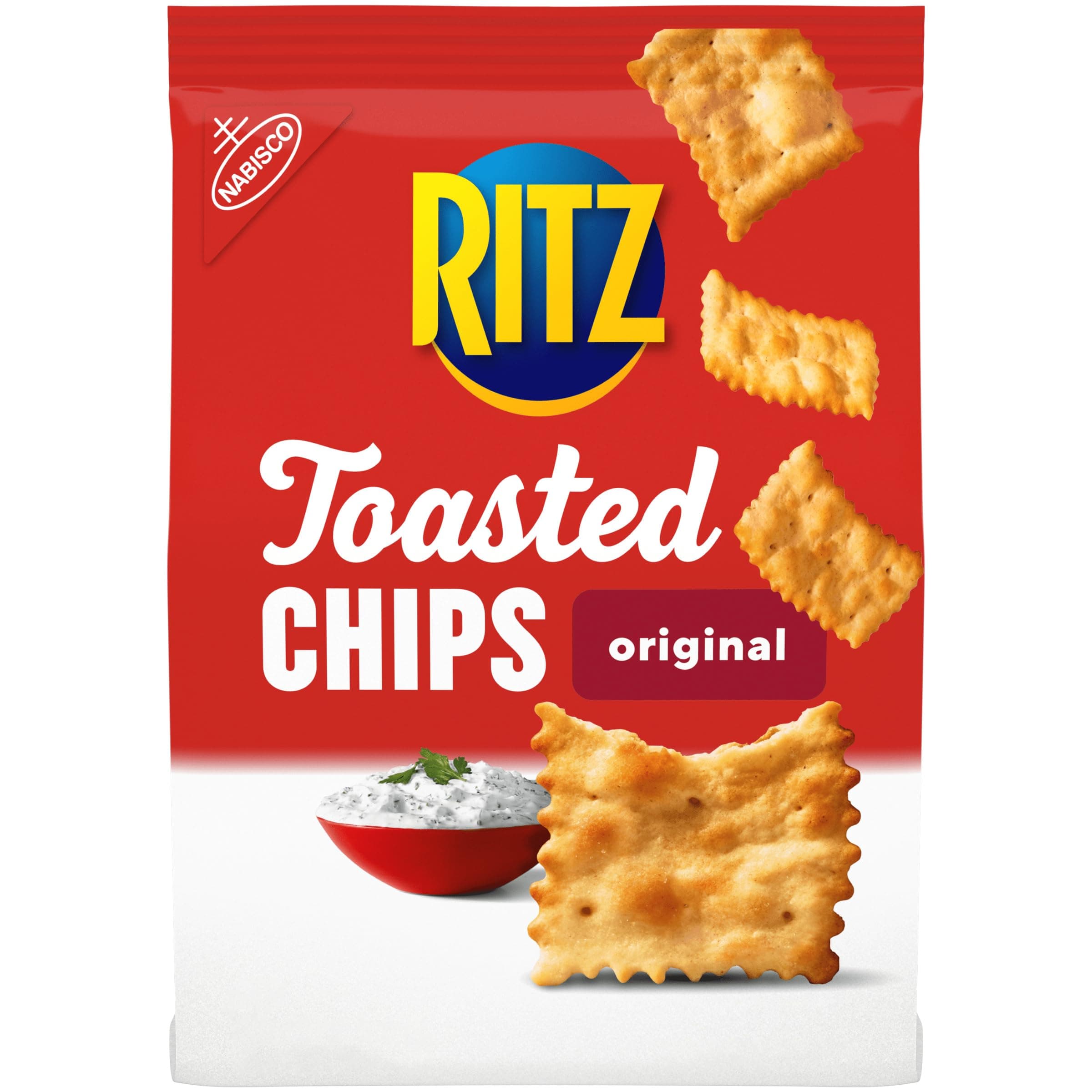 Toasted Chips Original Crackers, Party Snacks, 8.1 oz