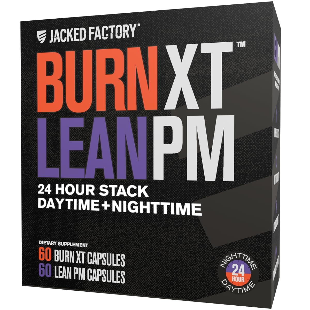 Burn-XT + Lean-PM Kit - 24-Hour Weightloss Stack w/Clinically Studied Thermogenic Fat Burner & Nighttime Weight Loss Sleep Aid - 60 Count, 2 Pack