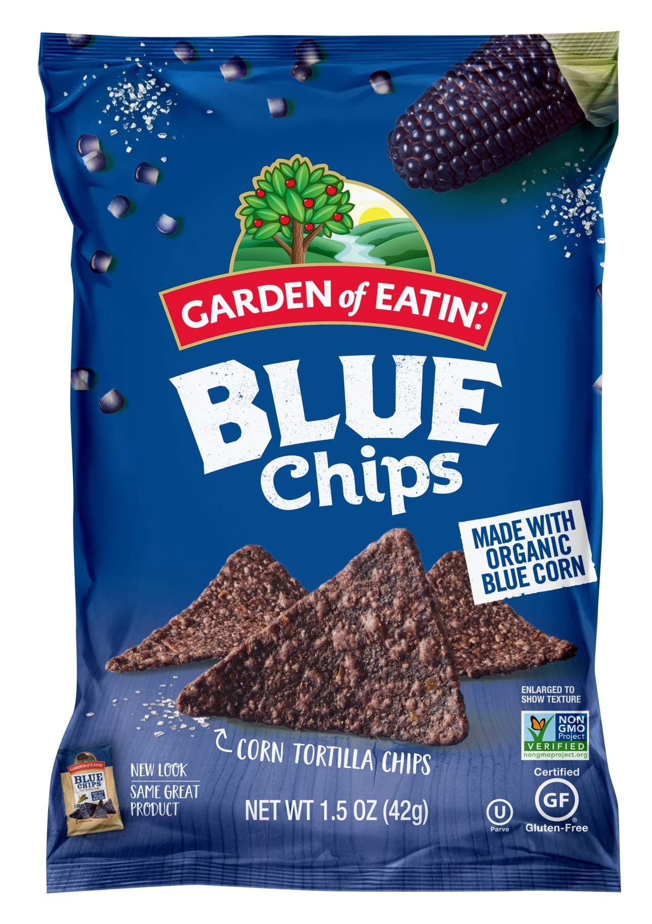 Garden of Eatin' Tortilla Chips, Blue Corn, 1.5 oz. (Pack of 24)