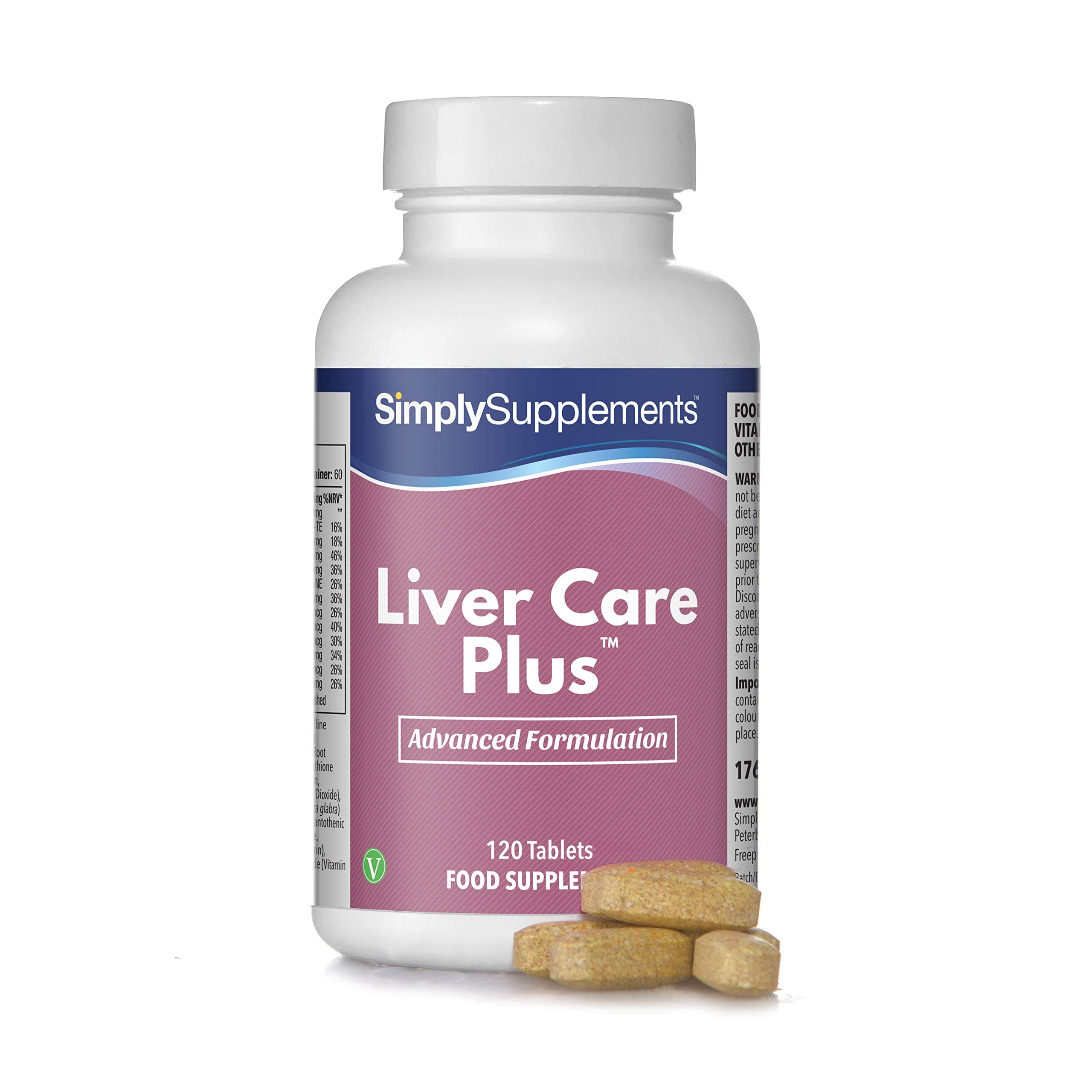 Liver Care Plus | Supports Healthy Liver Function with Choline | 120 Tablets - 2-Month Supply | Manufactured in The UK in Accordance with GMP Standards