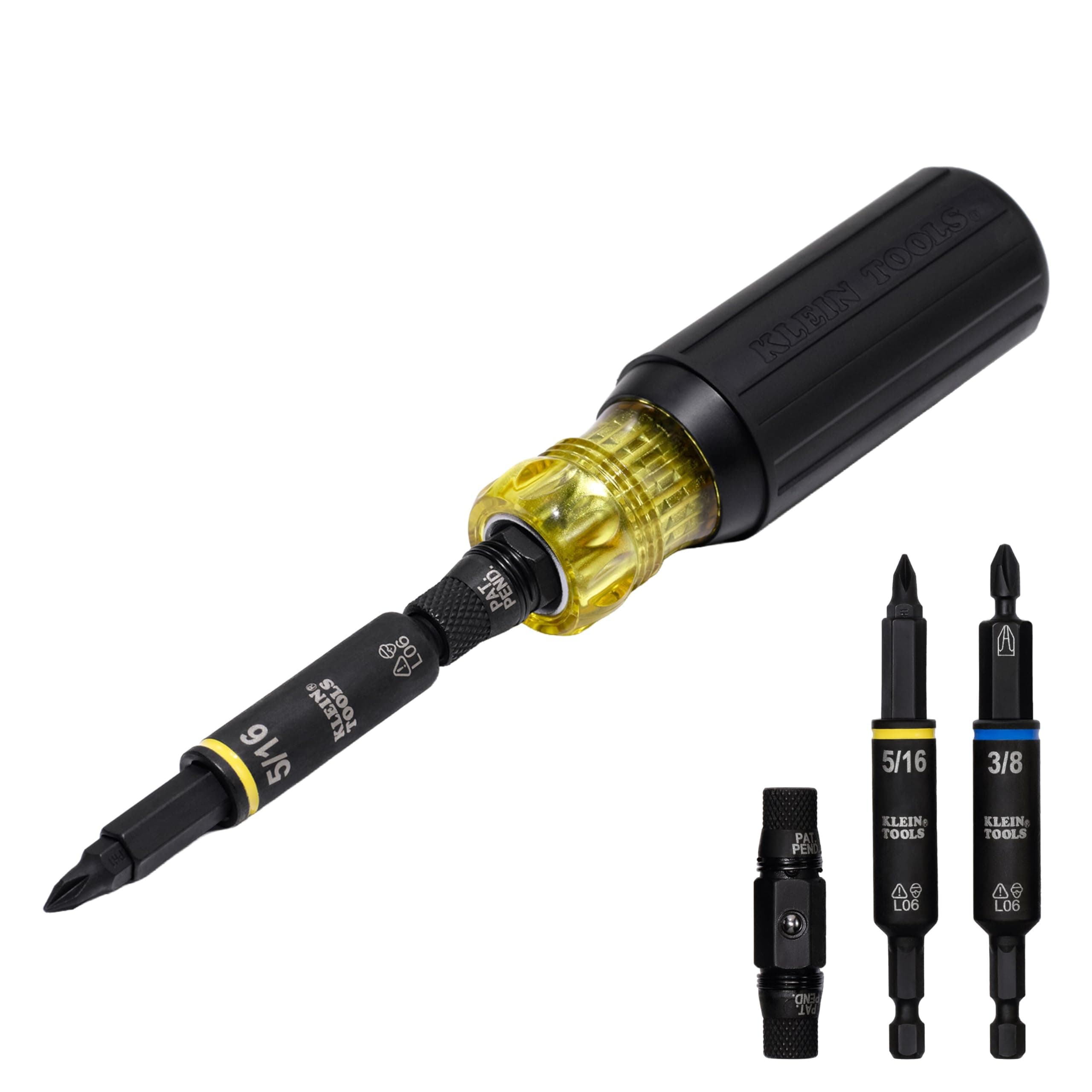 Klein Tools 32500HD KNECT Multi-Bit Screwdriver / Nut Driver, Impact Rated 11...