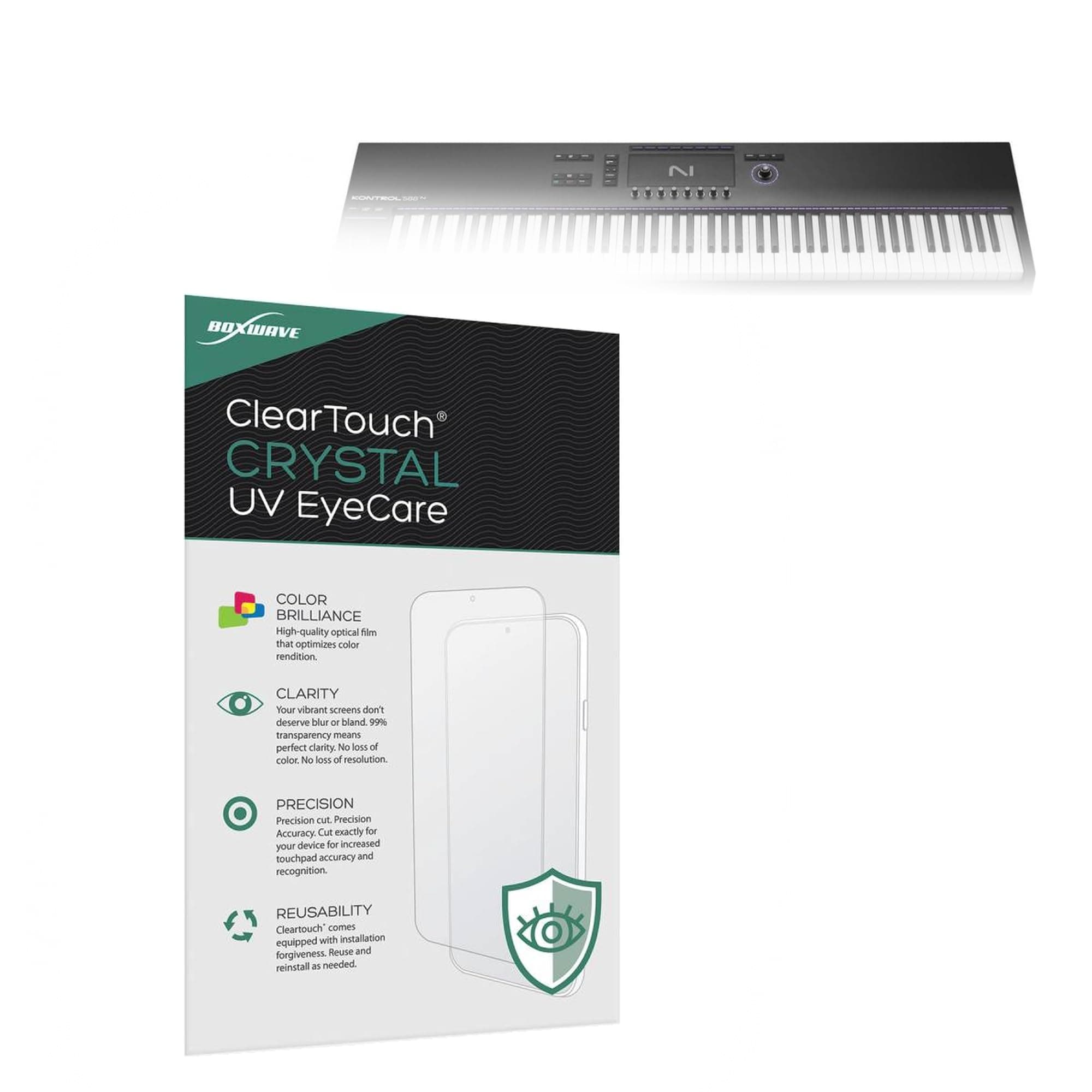 Screen Protector Compatible With Native Instruments Kontrol S88 MK3 - ClearTouch Crystal Anti-UV EyeCare (2-Pack), Filters out Harmful Blue Light Reduce Fatigue