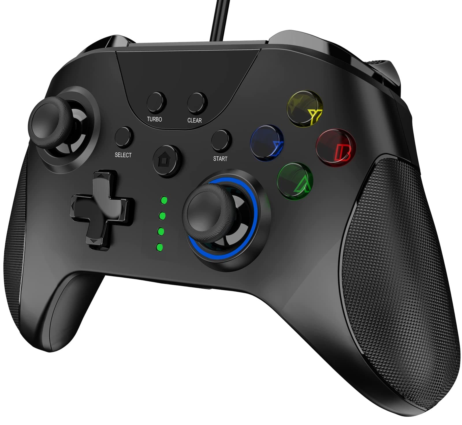 SP1048 Wired PC Gaming Controller with Paddles/Hall Joysticks/Hall Triggers/RGB Lighting, Work for Windows PC, Android, Steam and Switch (Black)