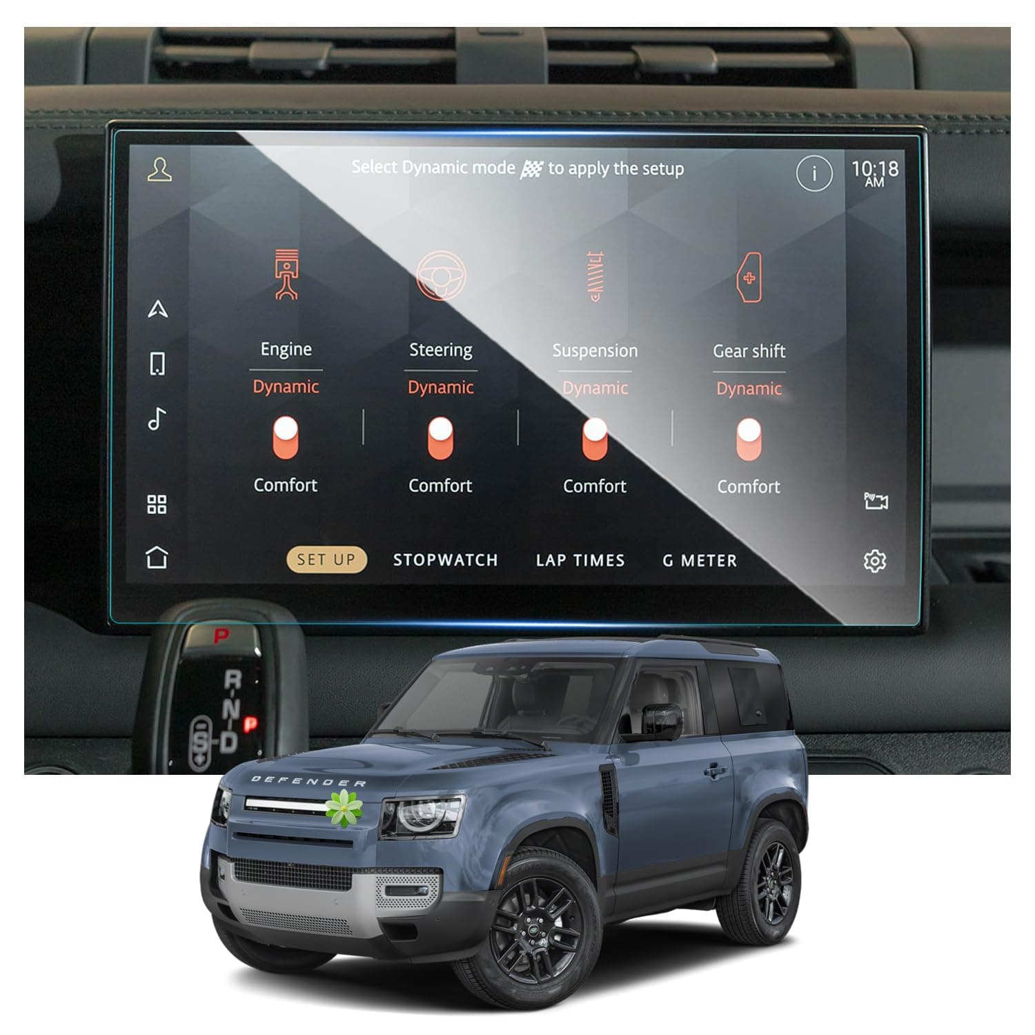 2023-2025 2026 Defender 90/110/130 Screen Protector for Defender 11.4-in Touch Screen 9HD Tempered Glass Compatible with 2023 2024 2025 2026 Land Rover Defender 90/110/130,for Land Rover Defender Accessories
