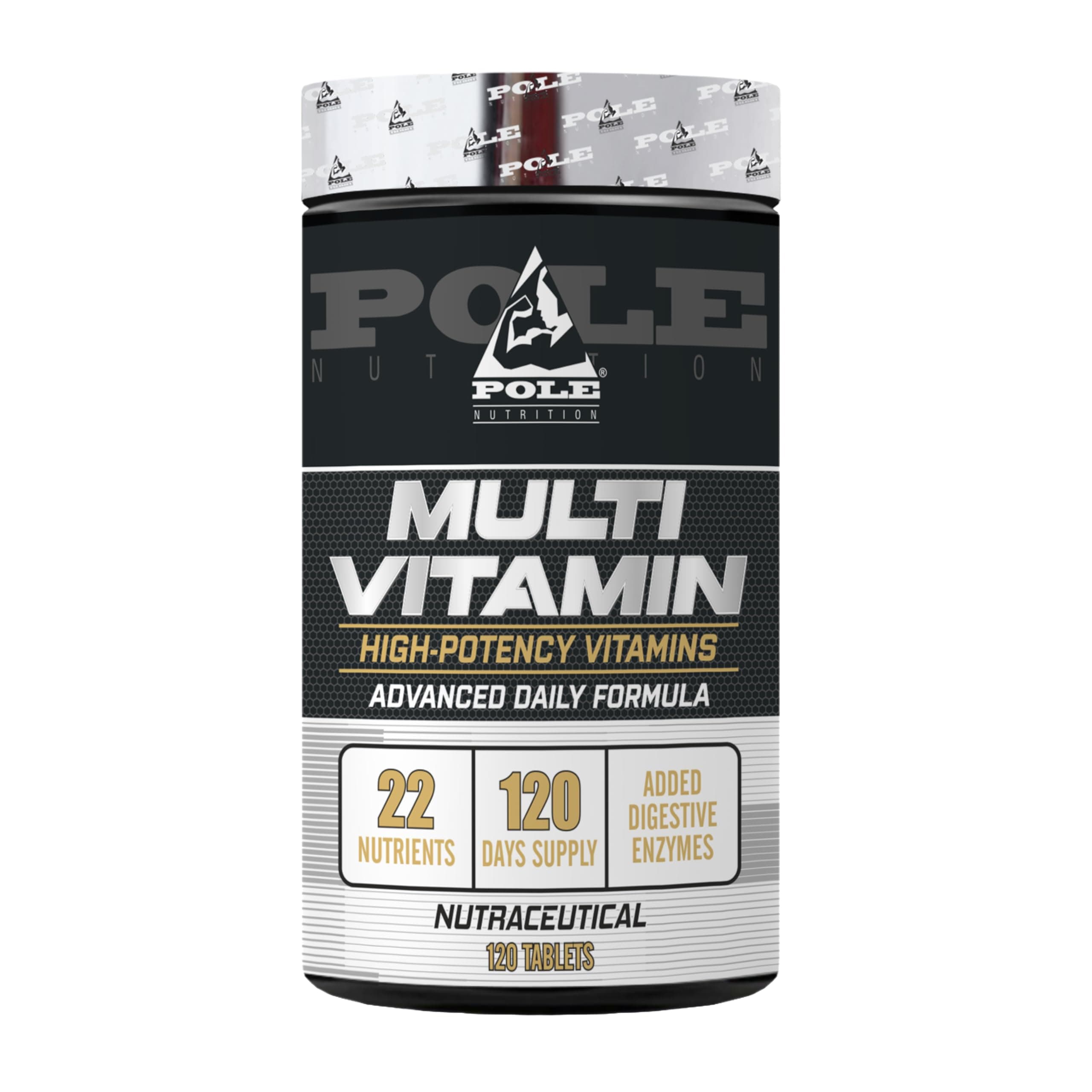 Multi Vitamin - High Potency Vitamins with Added Digestive Enzyme | 120 Tablets - Comprehensive Wellness Support for Peak Performance