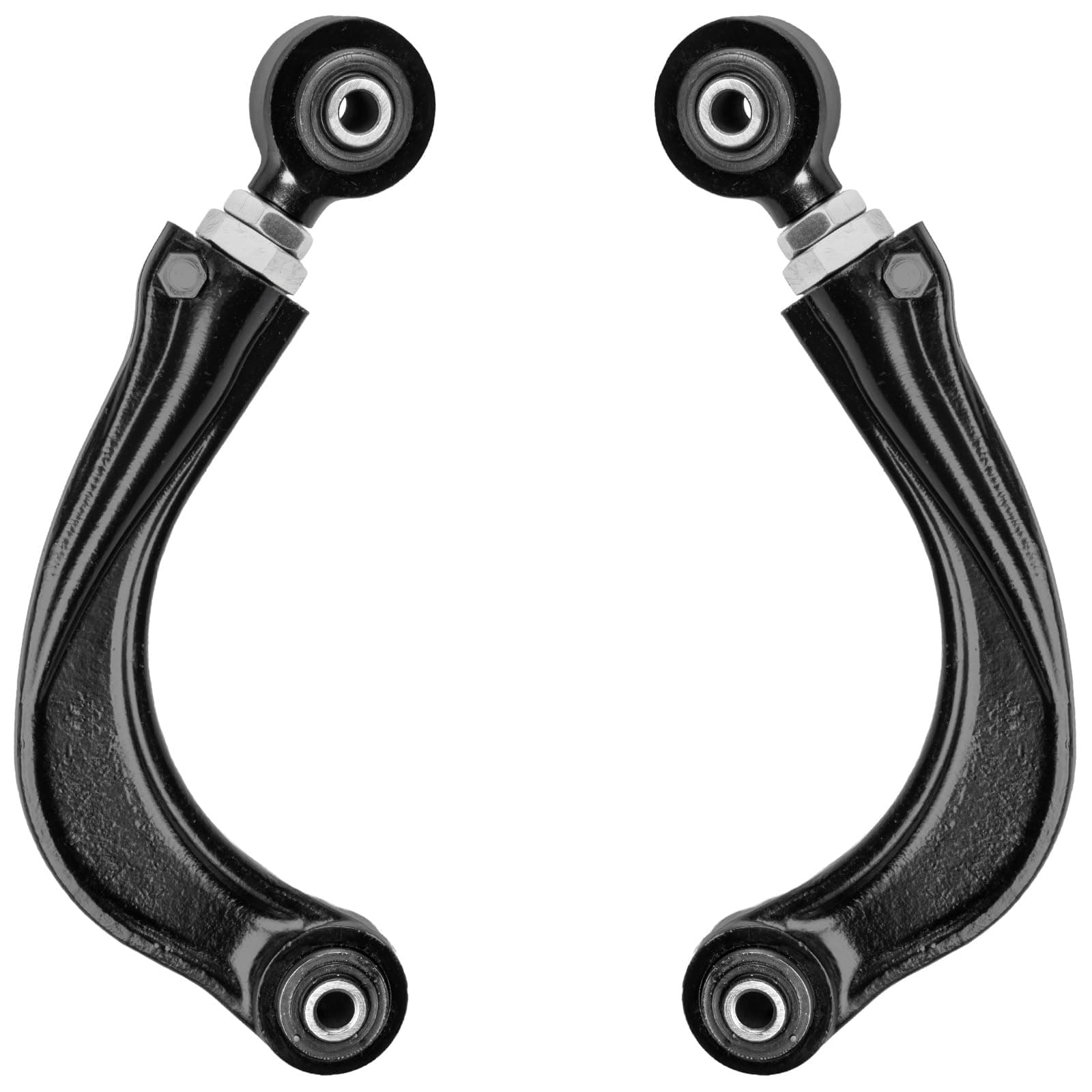 AUQDD 2PC K100002 Professional Suspension Adjustable Rear Upper Control Arm Assembly Compatible With Ford C-Max Escape Focus Mazda 3 5 Volvo C30 C70 S40 V50 45K0187