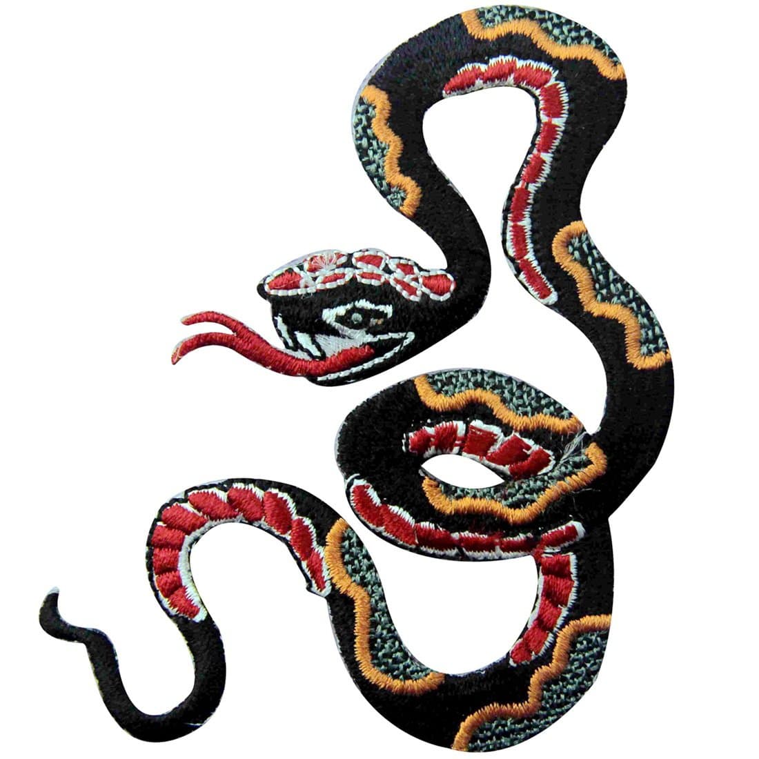 ZEGINs Pattern Snake Embroidered Badge Iron On Sew On Patch