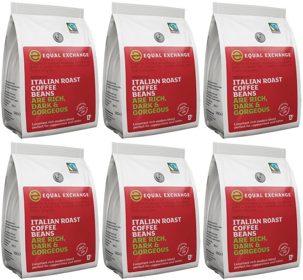 (6 PACK) - Equal Exchange - Org FT Italian Coffee Beans | 227g | 6 PACK BUNDLE