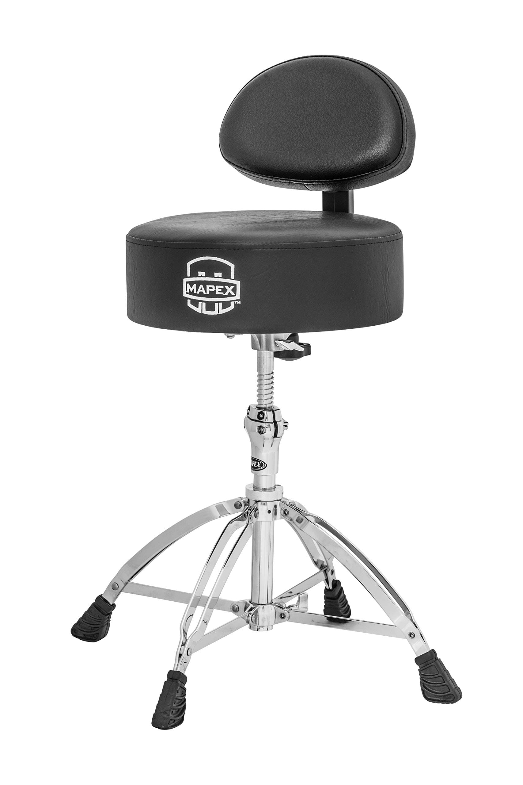 Mapex T770 Double Braced Throne w/Height Adjustment & Back Rest - Round Seat