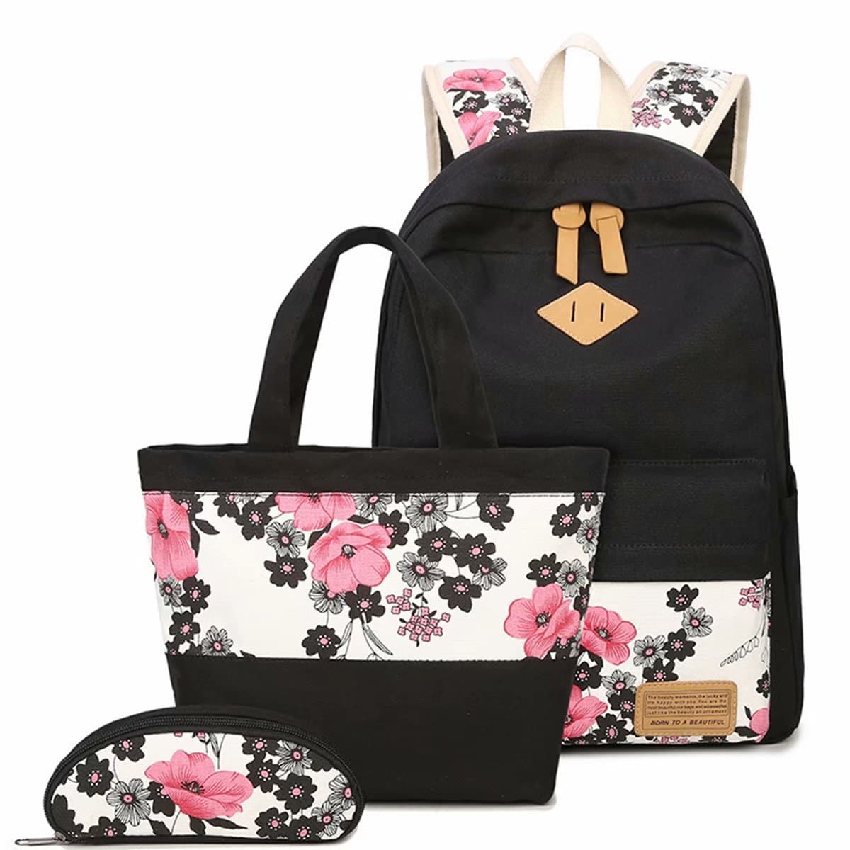 ClairSue Schoolbag Black Black One Size