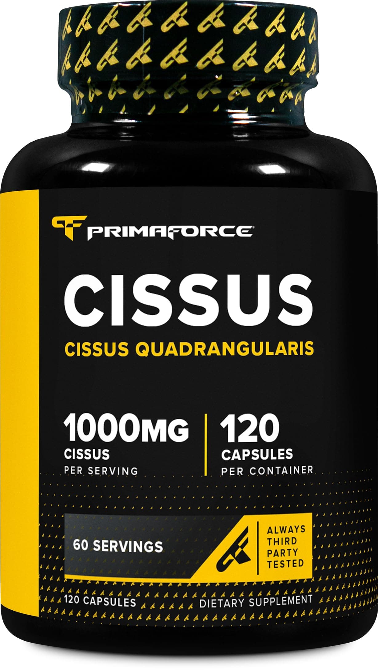Primaforce Cissus Quadrangularis Extract, 120 Capsules, 1000mg per Serving - Gluten Free, Non-GMO