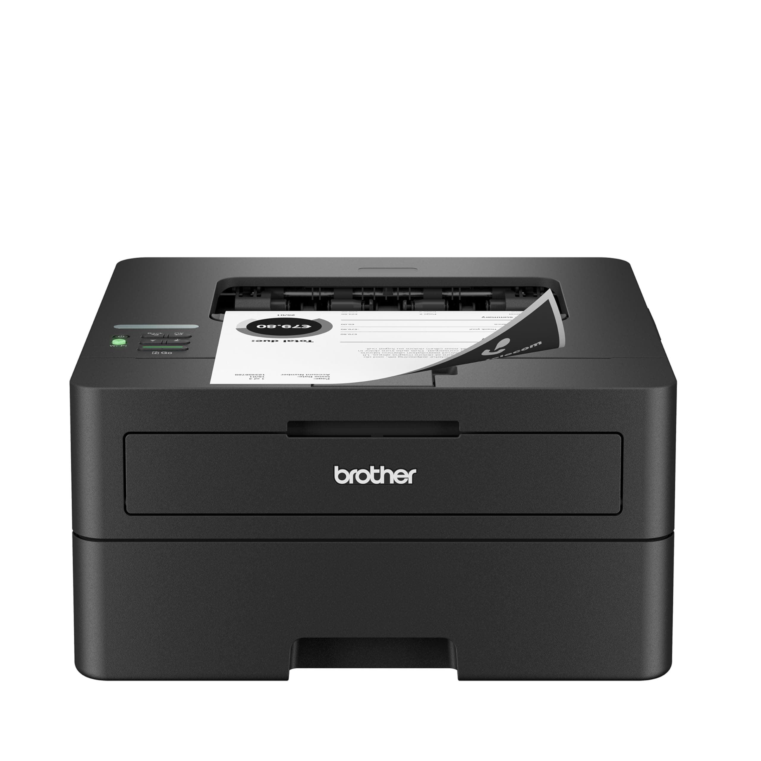 Brother HL-L2460DW Wireless Compact Monochrome Laser Printer with Duplex, Mobile Printing, Black & White Output | Includes Refresh Subscription Trial(1), Compatible with Alexa