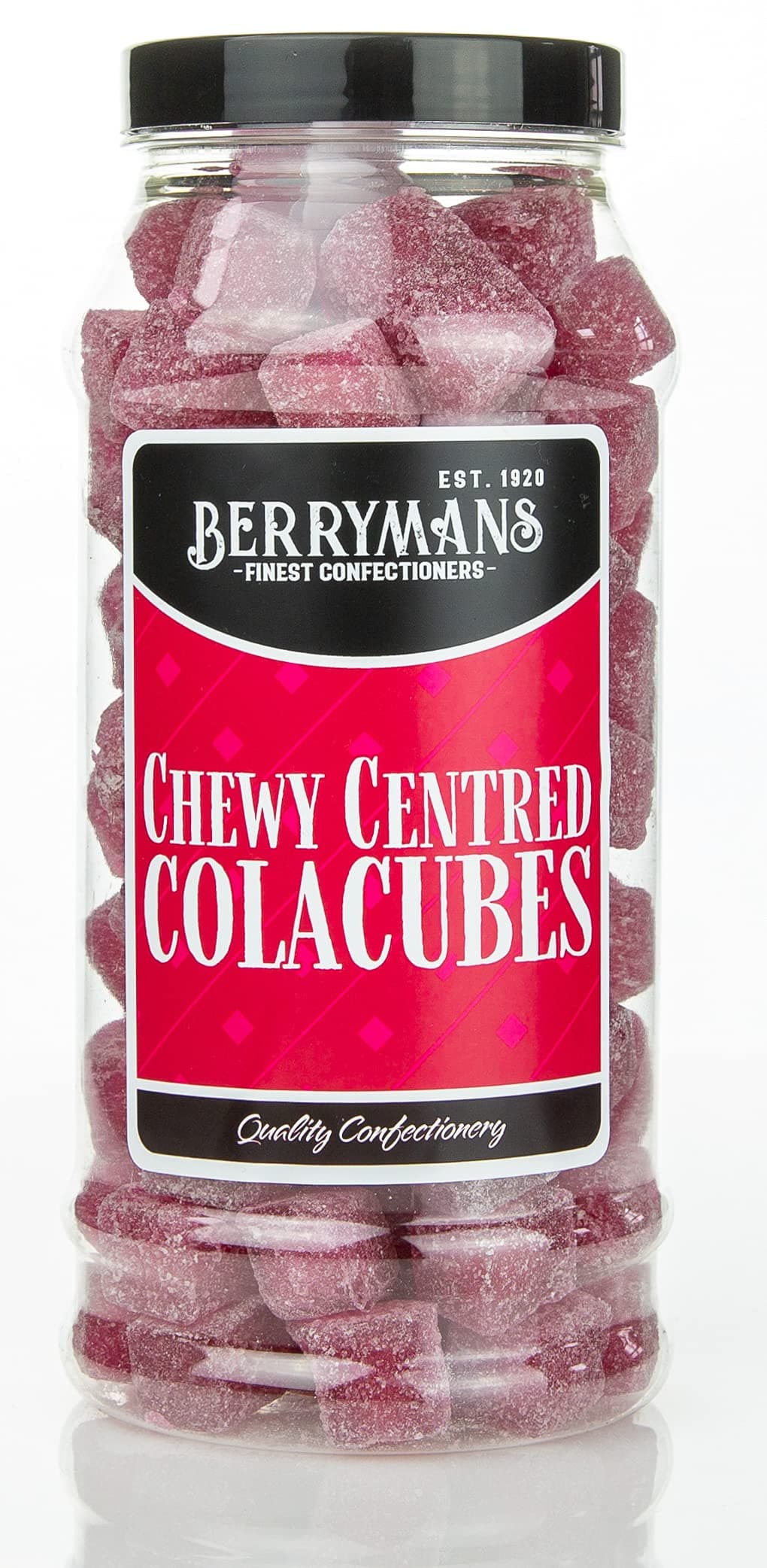 – Original Chewy Centred Cola Cubes Boiled Retro Sweets Gift Jar by Berrymans Sweet Shop - Classic Sweets, Traditional Taste.