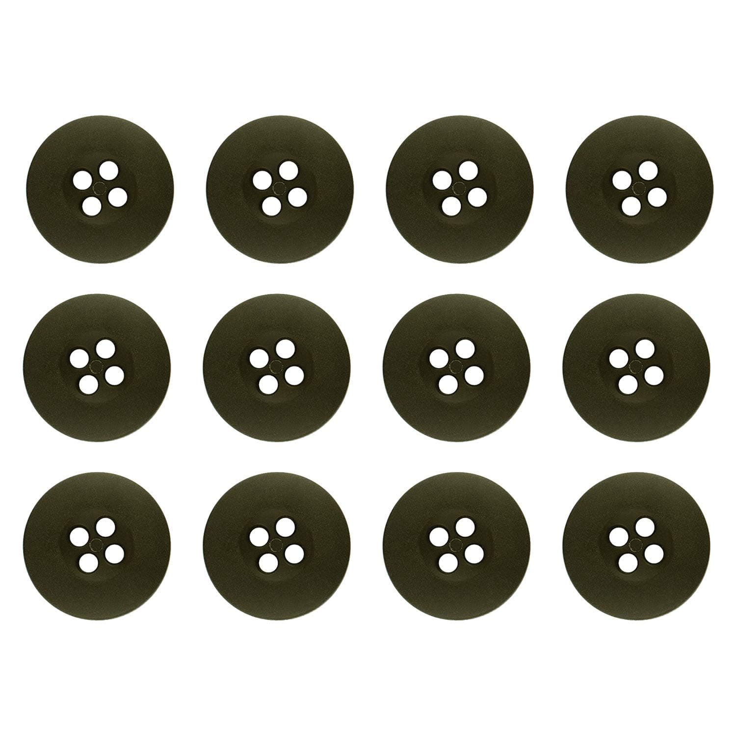 ButtonModeButtonMode Military Spec Army BDU ACU OCP GI LE Police Tactical Cadet Uniform Set Includes 1-Dozen Buttons Measuring 19mm (3/4 Inch), Olive Drab Green