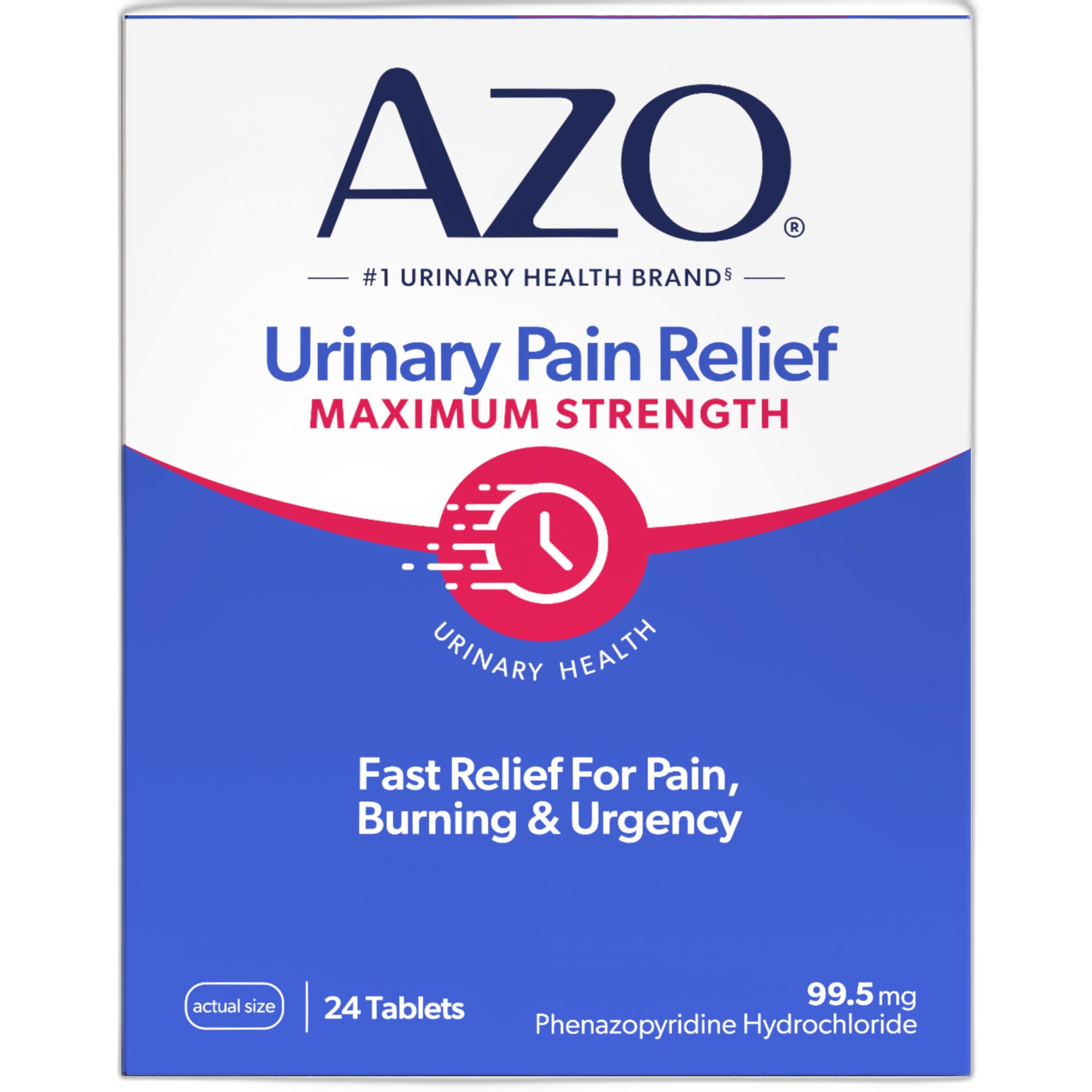 AZO Urinary Pain Relief Maximum Strength - 24 Tablets